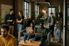 Salle de réunion startup